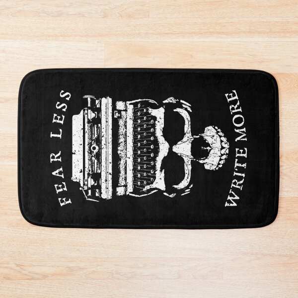 Item preview, Fear Less Write More Halloween Writer Typewriter Skull designed and sold by GrandeDuc.