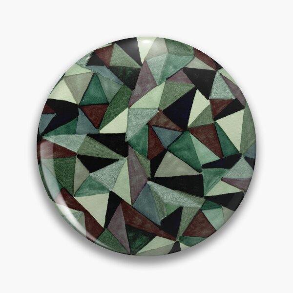 Item preview, Cosmic green triangles designed and sold by Arleen Hanks.