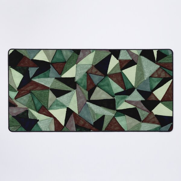 Item preview, Cosmic green triangles designed and sold by Arleen Hanks.