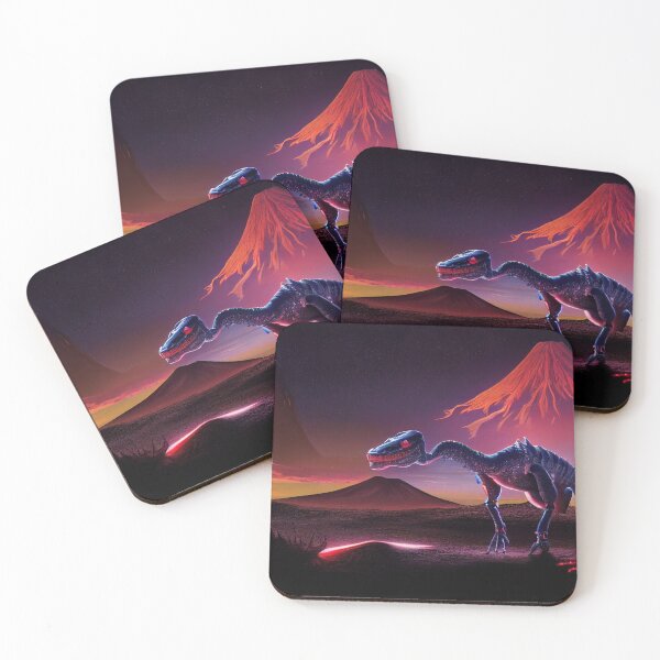 Item preview, Neon Dinosaur Landscape designed and sold by Michael Kent.