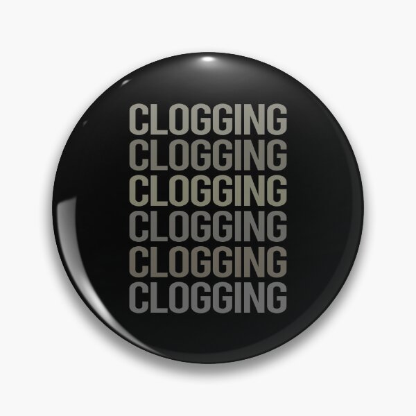 Item preview, Gray Text Art Clogging Clog Clogger designed and sold by StoreCalamity.