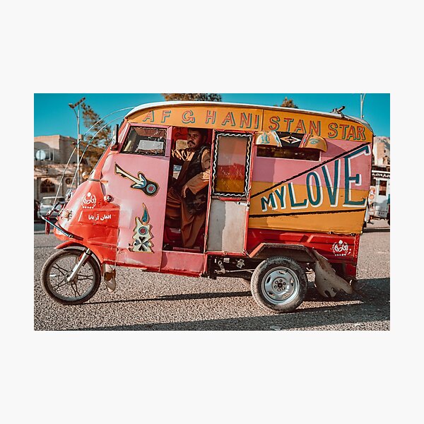 Afghan Tuk Tuk Photographic Print
