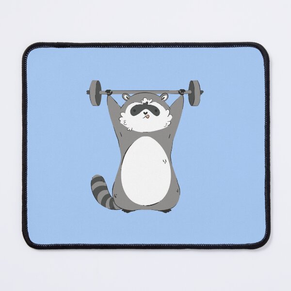 Item preview, Raccoon Weightlifter designed and sold by DerSenat.
