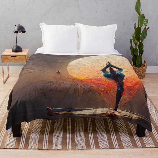 Item preview, Abstract Art of Yoga Pose  - Created by Artificial Intelligence designed and sold by Created-by-AI.