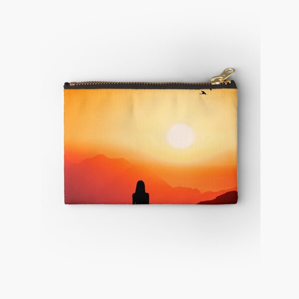 Item preview, sun sat with girl and birds and hill designed and sold by Paramita Sen.