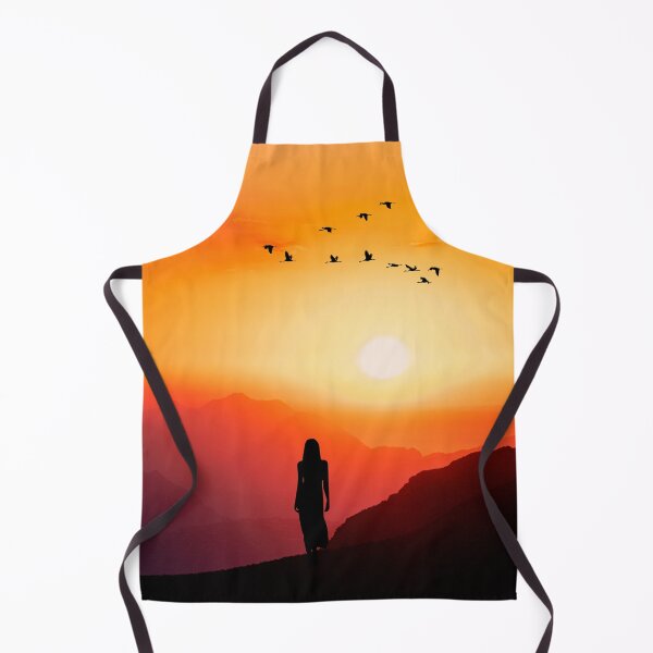 Item preview, sun sat with girl and birds and hill designed and sold by Paramita Sen.