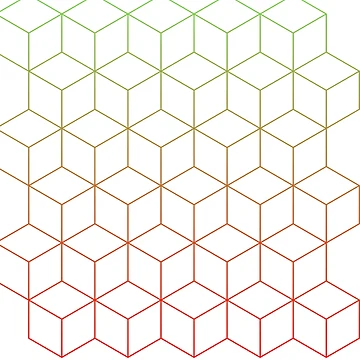 Artwork thumbnail, Gradient Geometrical pattern  by HelloTARA