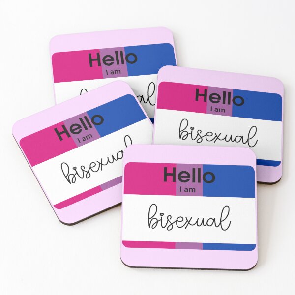 Item preview, Hello I Am Bisexual PRIDE Name Tag designed and sold by everything4eva.