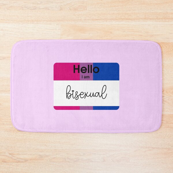 Item preview, Hello I Am Bisexual PRIDE Name Tag designed and sold by everything4eva.