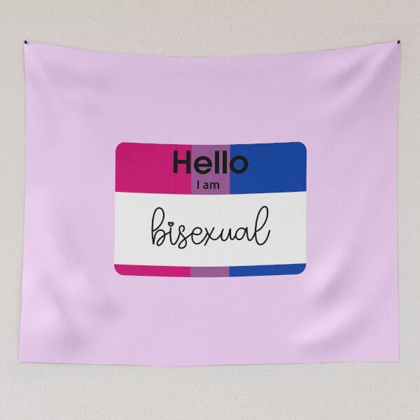 Item preview, Hello I Am Bisexual PRIDE Name Tag designed and sold by everything4eva.
