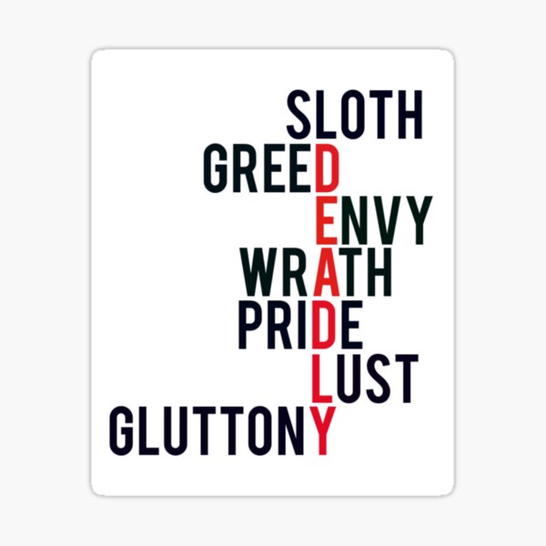 Item preview, The Deadly Sins designed and sold by GrapefruitKid.