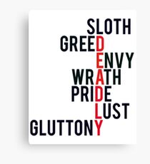 The Deadly Sins Canvas Print