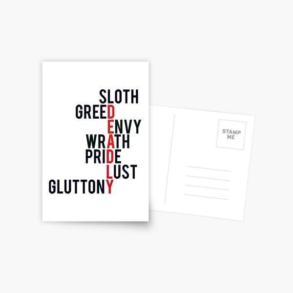 Item preview, The Deadly Sins designed and sold by GrapefruitKid.