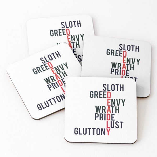 The Deadly Sins Coasters (Set of 4)