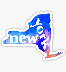 NY - Watercolor Sticker