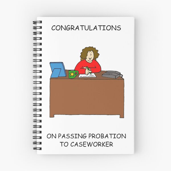 Item preview, Congratulations  Passing Probation to Caseworker for Her designed and sold by KateTaylor.