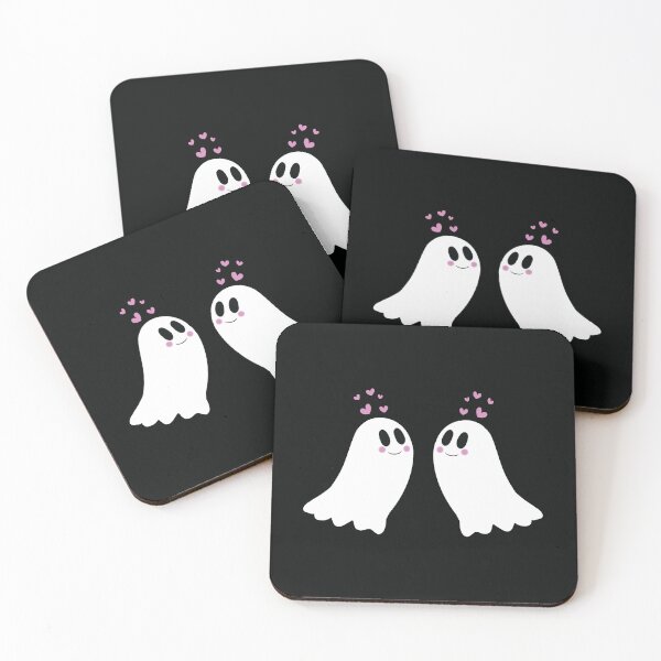 Item preview, Ghosties in Love  designed and sold by CatlickfeverArt.