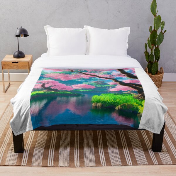 Item preview, Sakura trees in Japanese Garden designed and sold by devath.