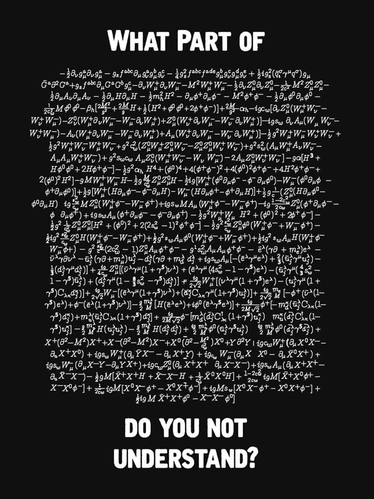 "Standard Model Lagrangian Essential T-Shirt" T-shirt for Sale by ...