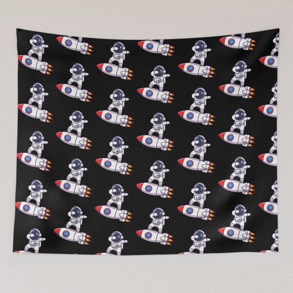 Item preview, Dab Astronaut Retro Spaceman Rocketship designed and sold by mkzmerch.