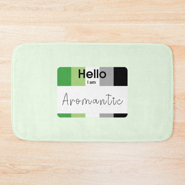 Item preview, Hello I Am Aromantic PRIDE Name Tag designed and sold by everything4eva.