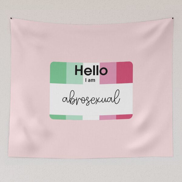 Item preview, Hello I Am Abrosexual PRIDE Name Tag designed and sold by everything4eva.