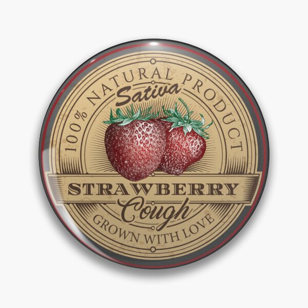 Item preview, Strawberry Cough Sativa Fitted V-Neck T-Shirt designed and sold by GilbertPeter.
