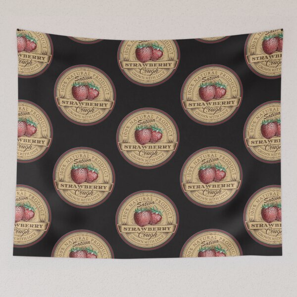 Item preview, Strawberry Cough Sativa Fitted V-Neck T-Shirt designed and sold by GilbertPeter.