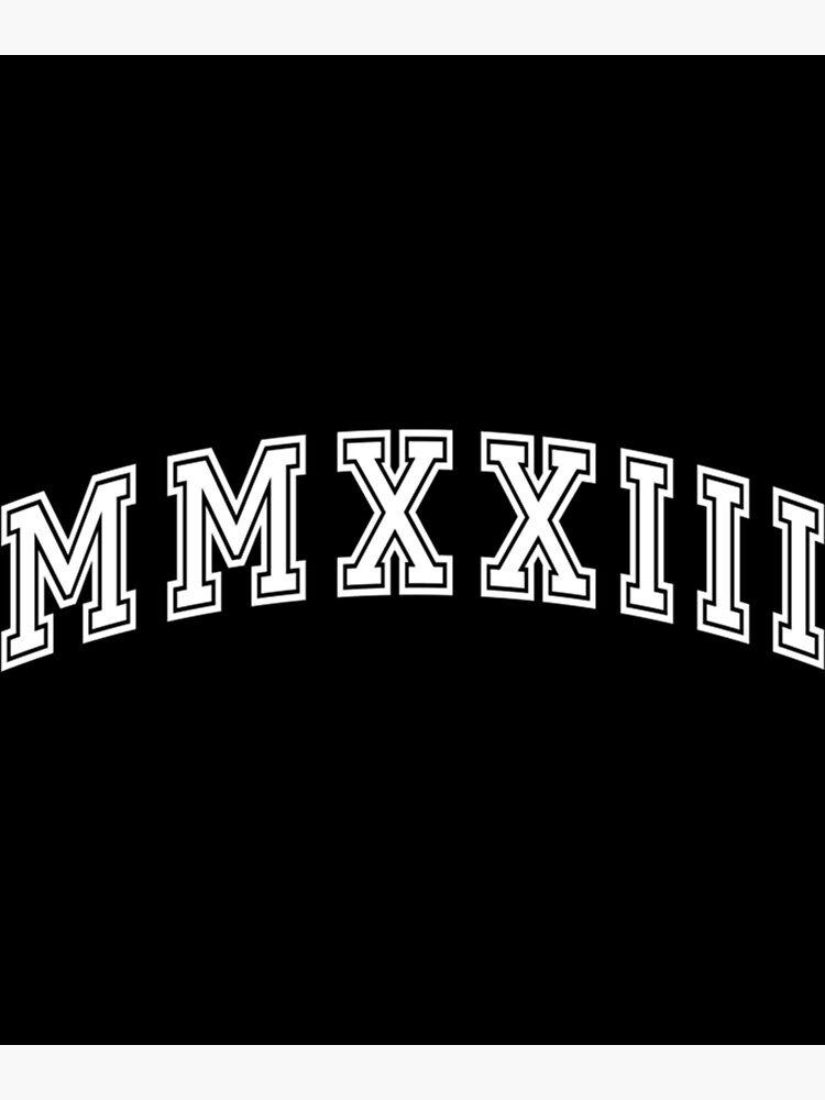 2023-roman-numerals-seniors-2023-new-year-2023-art-print-for-sale-by