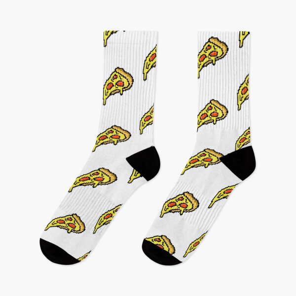 Artikelvorschau, Stück Pizza verpixelt entworfen und verkauft von mkzmerch.
