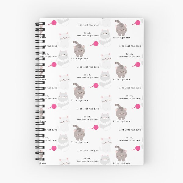 Item preview, Cute plot writing cat sticker pack. designed and sold by CreativeStrand.