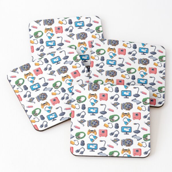 Item preview, Gaming Nerd Pixelated Gamer Set Up designed and sold by mkzmerch.