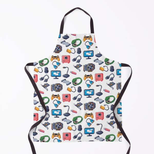 Item preview, Gaming Nerd Pixelated Gamer Set Up designed and sold by mkzmerch.