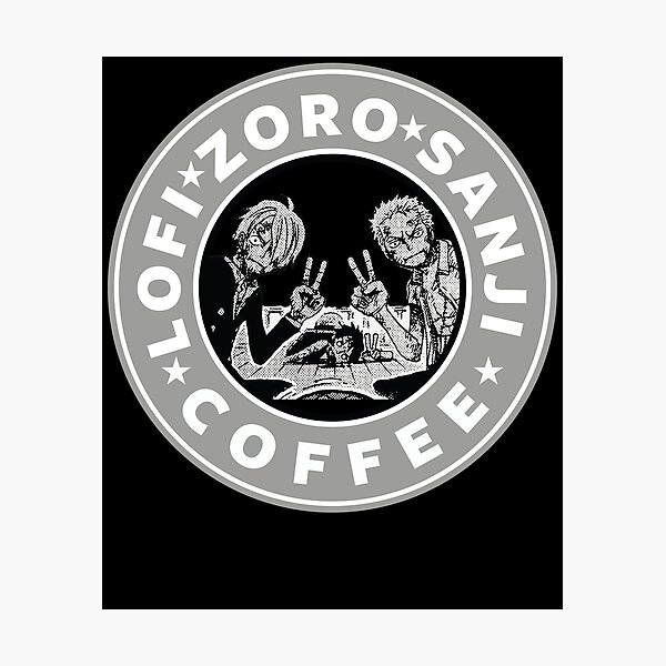 " One Piece Anime Roronoa lofi and sanji Coffee Three Swords Style