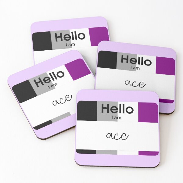 Item preview, Hello I am Ace PRIDE Name Tag  designed and sold by everything4eva.