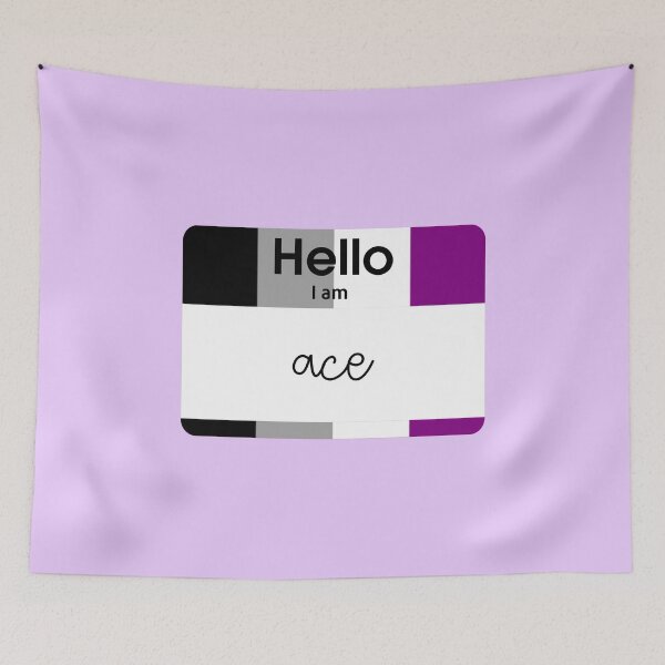 Item preview, Hello I am Ace PRIDE Name Tag  designed and sold by everything4eva.