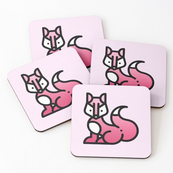 Item preview, Elegant pink fox designed and sold by Camilla Wynter.