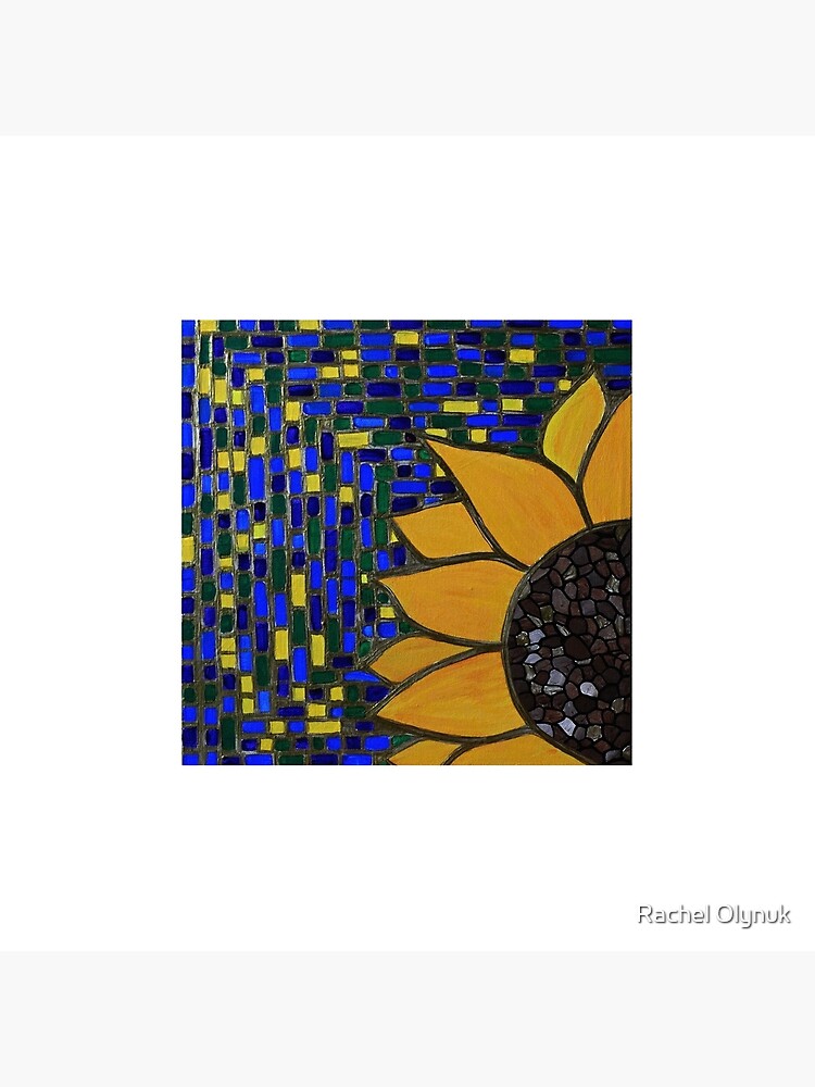 Lámina rígida «Mosaico de girasol» de RachelOlynukArt | Redbubble