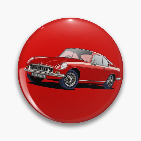 Artikelvorschau, MGB Berlinette Coupe in Red entworfen und verkauft von Webazoot Industries - Car Art.