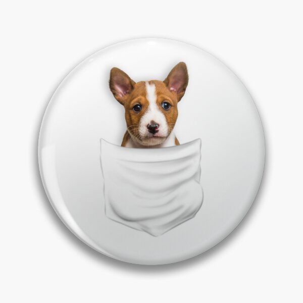 Item preview, (For Bright Background) Basenji In Pocket designed and sold by More Cute Dogs.