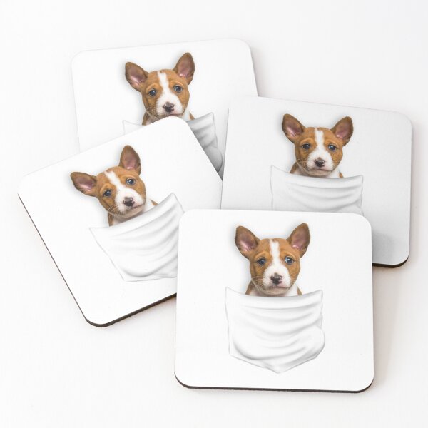 Item preview, (For Bright Background) Basenji In Pocket designed and sold by More Cute Dogs.