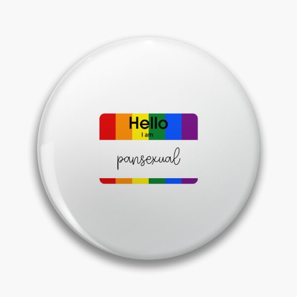 Item preview, Hello I Am Pansexual PRIDE Name Tag designed and sold by everything4eva.