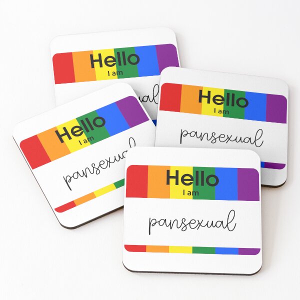 Item preview, Hello I Am Pansexual PRIDE Name Tag designed and sold by everything4eva.