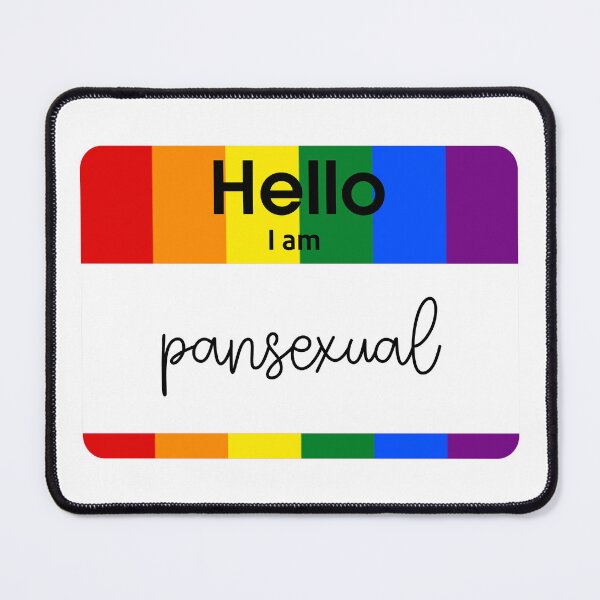 Item preview, Hello I Am Pansexual PRIDE Name Tag designed and sold by everything4eva.