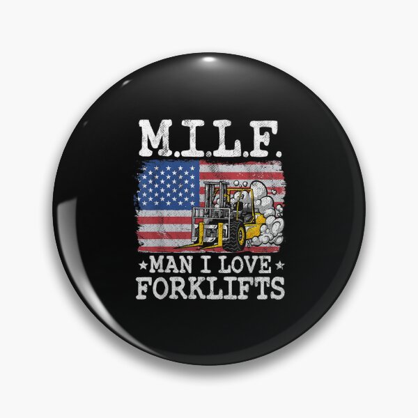 Item preview, M.I.L.F. Man I Love Forklifts American Flag Forklift Driver designed and sold by gaotura.
