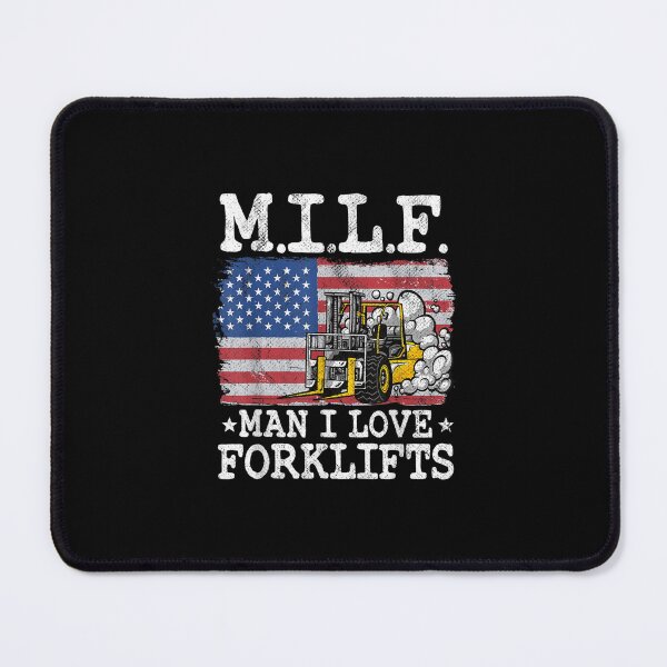 Item preview, M.I.L.F. Man I Love Forklifts American Flag Forklift Driver designed and sold by gaotura.