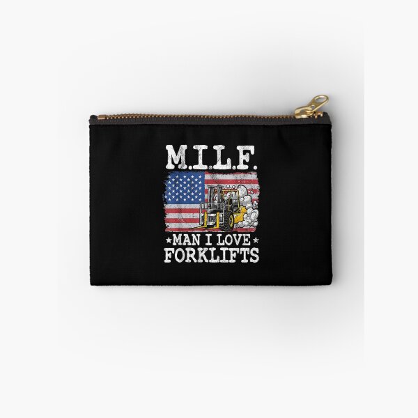 Item preview, M.I.L.F. Man I Love Forklifts American Flag Forklift Driver designed and sold by gaotura.