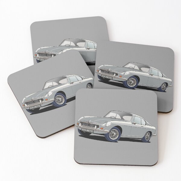 Item preview, MGB Berlinette Coupe in Silver Grey designed and sold by Webazoot Industries - Car Art.