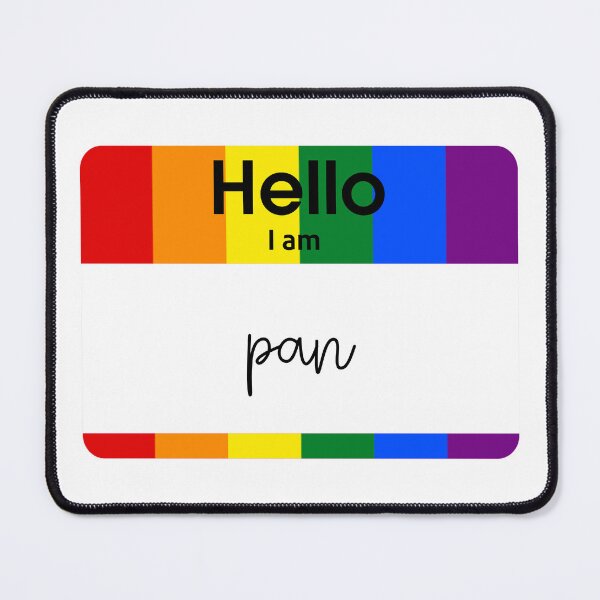 Item preview, Hello I Am PanPRIDE Name Tag designed and sold by everything4eva.