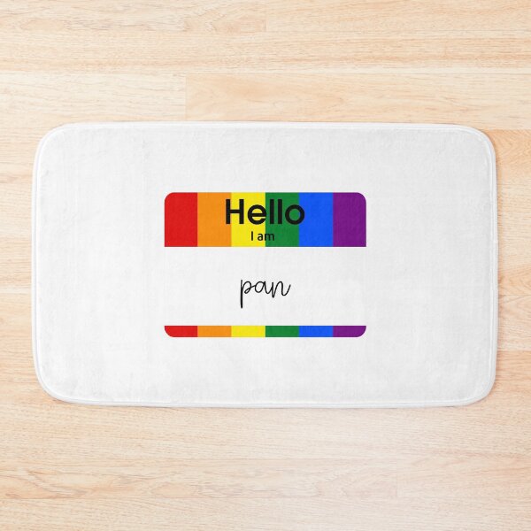 Item preview, Hello I Am PanPRIDE Name Tag designed and sold by everything4eva.